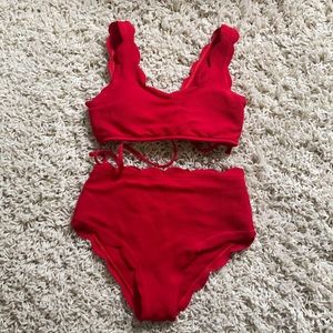 Cherry Red Swimsuit
